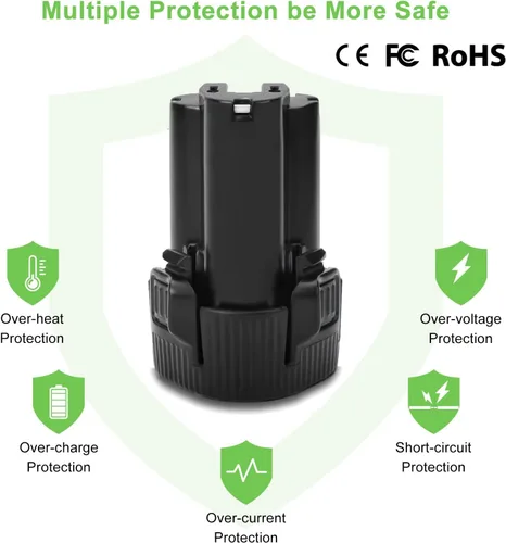 Miniatura 4 de Batería de repuesto para Makita 12V Max BL1013 194550-6 194551-4 195332-9 CL100DW DF330D FD01ZW de 4000mAh 10.8V BL1014