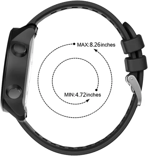 Miniatura 5 de ISABAKE Correa de reloj para Garmin Forerunner 245/645 Music, correa de repuesto de silicona de liberación rápida de 0.787 in para Vivoactive 3/Venu