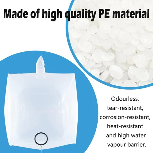 Miniatura 4 de IBC - Funda de mano, bolsa de almacenamiento de agua IBC para 275 galones, bolsas protectoras transparentes de 20C de grosor, accesorios