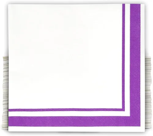 Miniatura 14 de Gift Boutique 100 servilletas doradas y negras de 3 capas de papel de aluminio dorado metálico con rayas desechables para postres de papel