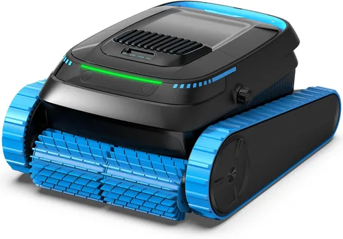 Limpiador robótico automático de piscina PC20, robot de aspiradora de piscina inalámbrico para piscinas enterradas y sobre el suelo, navegación