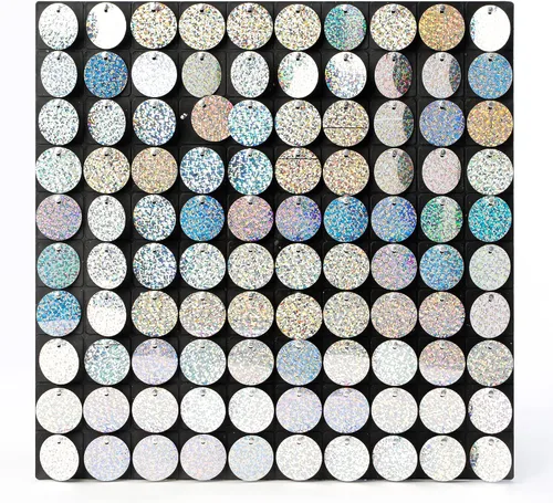 Miniatura 72 de Simply Elegant AestheTech - Panel de pared con lentejuelas brillantes, decoración de pared para bodas, eventos y fiestas temáticas, telón de fondo