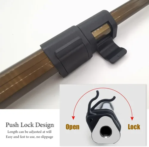 Miniatura 4 de Dutiplus Caña de pescar telescópica con dientes de 1~5, arpón de pesca de mar y hielo con barbas, lanza de pesca para caza de peces, ranas, topos