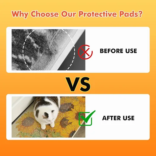 Miniatura 3 de Protector de alfombra resistente para puerta, plástico resistente que evita que gatos y perros rayen tu alfombra y alfombras en las puertas