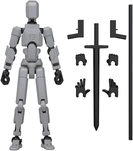 Miniatura 11 de MerryXD Figura de acción de Titan 13, figura de acción Lucky 13, figura de acción T13, figura de acción impresa en 3D con múltiples articulaciones