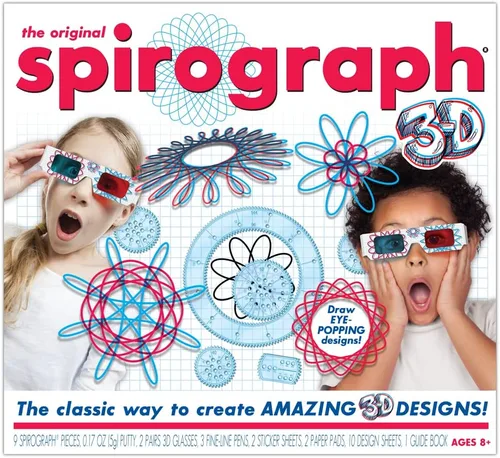 Miniatura 8 de Spirograph Doodle Pad - Artes y manualidades, arte para rascar, tableta de escritura LCD para niños, juguetes para niños, suministros de arte, kit