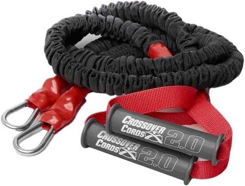 Miniatura 8 de Cuerdas cruzadas – Bandas de resistencia al hombro/ejercicio – Perfecto para calentamientos, cuidado de brazos, ejercicio de manguito rotador o 7
