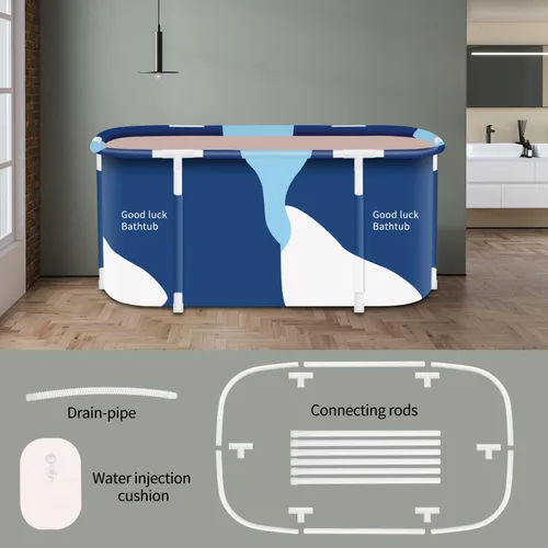 Miniatura 3 de Tina portátil plegable, bañera plegable para adultos, bañeras independientes, bañera de baño caliente, baño de hielo, tina de spa para baño familiar