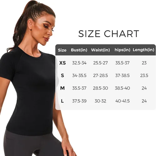 Miniatura 6 de Stelle Camisetas de entrenamiento para mujer, sin costuras, de manga larga, con agujeros para el pulgar para deportes, correr, atléticas, ajustadas