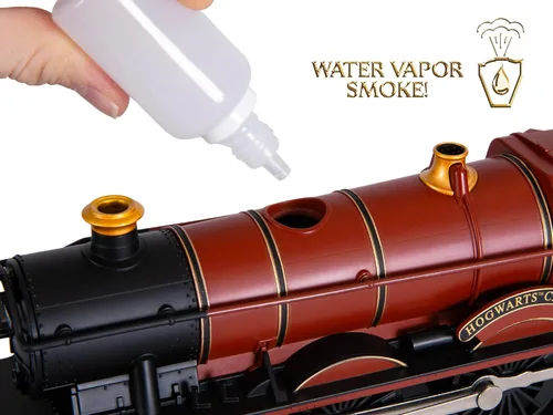 Miniatura 8 de Conjunto de tren de juguete Lionel Hogwarts Express con batería calibre O, con control remoto, locomotora, vagones de tren y pista con sonidos