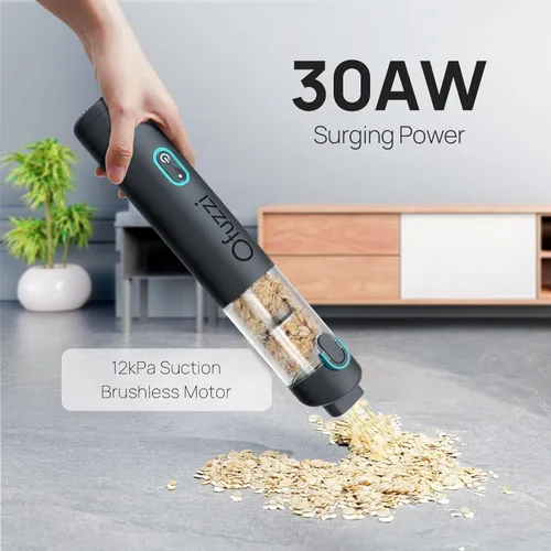 Miniatura 3 de Ofuzzi H8 Apex - Aspiradora de mano portátil con 12000 Pa de alta potencia, ultraligera de 1.2 libras, carga rápida USB-C, mini aspiradora de Gris