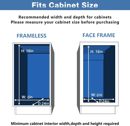 Miniatura 6 de ROOMTEC Organizador de gabinete extraíble (5.5 pulgadas de ancho x 21.5 pulgadas de profundidad), 2 niveles de almacenamiento extraíble para cajón