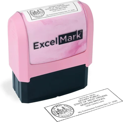 Miniatura 83 de ExcelMark Sello Notarial para los 50 Estados - Sello Oficial del Estado - Texas Negro