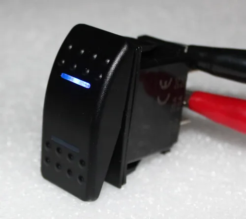Miniatura 2 de BANDC Marine Boat Car 7 Pins 2 Luz Azul Led On-Off-on Rocker Interruptor Dpdt Impermeable 12 V 24 V
