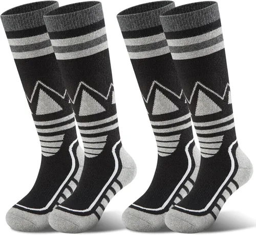 Miniatura 11 de Calcetines de esquí de lana merino para niños, 2 pares/3 pares, cálidos y gruesos, calcetines de nieve OTC para niños y niñas, esquí de invierno