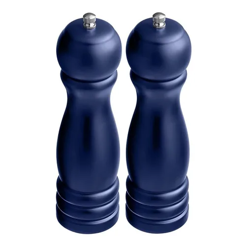 Miniatura 15 de OCS Parts Pro Series - Molinillo de pimienta de madera azul oscuro con molinillo ajustable, molinillo tradicional de sal o pimienta de 8 pulgadas