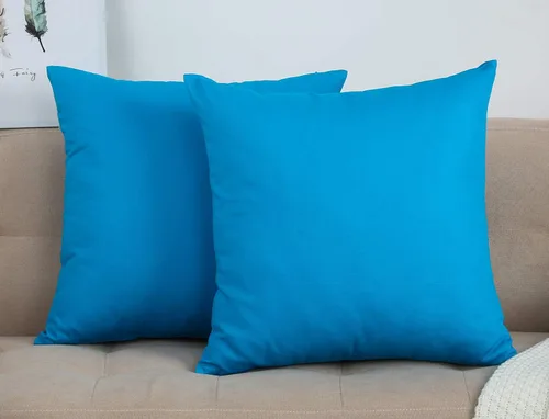 Miniatura 2 de TangDepot - Funda de almohada hecha a mano 100% lona de algodón, Algodón, Pacific Blue