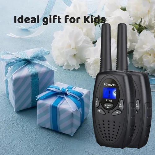 Miniatura 5 de Retevis Walkie Talkies RT628, Walkie Talkies de largo alcance para adultos, clip para cinturón, bloqueo de llave y voz de cristal, radios familiares