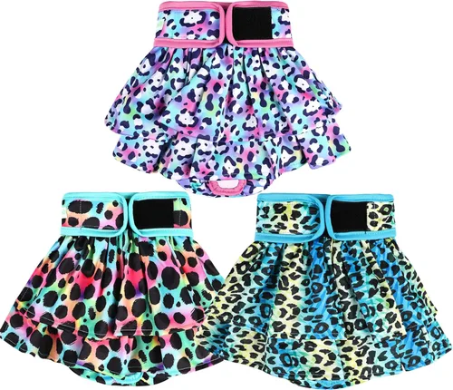 Miniatura 14 de wegreeco Pañales lavables para perras, pañales altamente absorbentes para perras en celo, período, incontinencia o micción excitable (paquete de 3)
