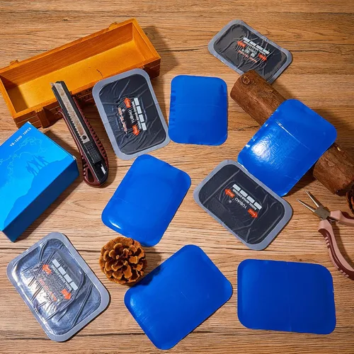 Miniatura 5 de Tallew 50 piezas de parches para neumáticos, 5 tamaños, kit de reparación de neumáticos radiales de goma, herramienta de reparación de emergencia