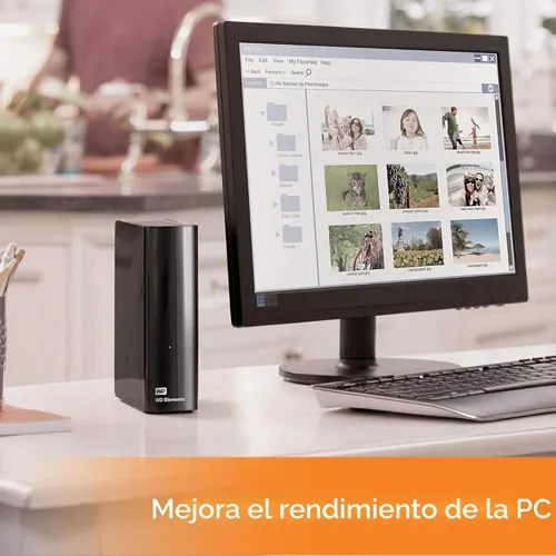 Miniatura 3 de Western Digital Elements Disco duro externo de escritorio de 12 TB, disco duro externo USB 3.0 para almacenamiento plug-and-play - Western