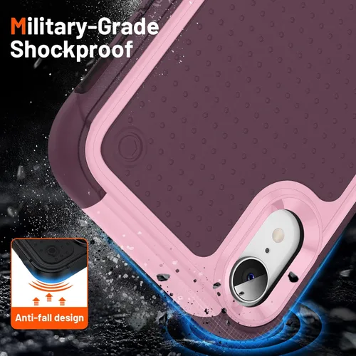 Miniatura 226 de Jeylly Funda para iPhone SE/Funda para iPhone 5S, Exterior de Plástico Duro que Absorbe Golpes + Interior de Silicona de Goma Defensor contra