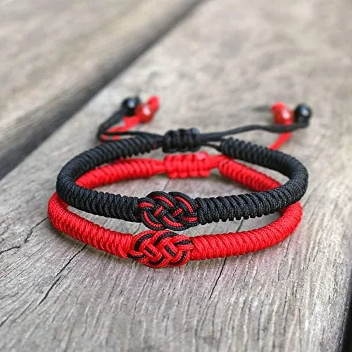 Miniatura 3 de ULYSIA Pulsera roja de cadena del destino para parejas, regalos del día de San Valentín para él, para ella, pulseras a juego para novio, novia