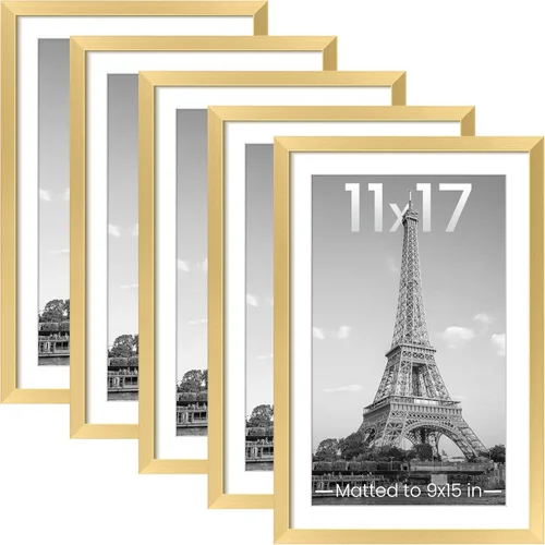 Miniatura 62 de upsimples - Portarretratos de 11 x 14 para galería de fotografías. Marcos para fotos de 8 x 10 pulgadas con paspartú o de 11 x 14 pulgadas sin Dorado