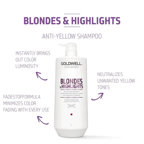 Miniatura 2 de Goldwell Dualsenses Rubias & Highlights Champú Anti-Amarillo