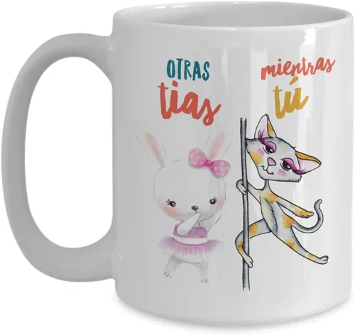 Miniatura 4 de Regalo para tias Taza de cafe para hermana Perfecto regalo para navidad, graduados, profesionales y estudiantes Vaso con afirmaciones Negro