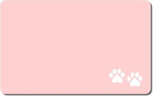 Miniatura 8 de Rnivvi Tapete de comida para perros, 16" x 24" absorbente, tapete para tazones de perros y gatos para comida y agua, bonita alfombra de goma