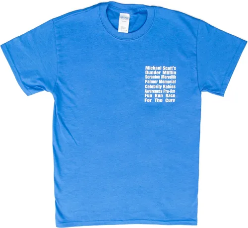 Miniatura 4 de The Office Michael Scott Fun Run Race Camiseta azul