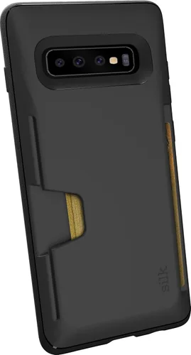 Smartish Funda tipo cartera para Galaxy S10 Plus - Wallet Slayer Vol. 1 [funda protectora para tarjetas de crédito con agarre para Samsung] (seda),