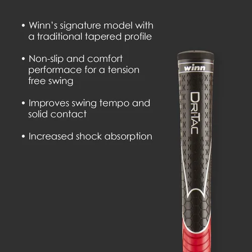 Miniatura 3 de Winn Dri-Tac Grip Negro/Rojo
