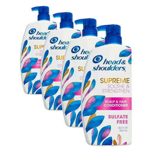 Miniatura 11 de Head & Shoulders Supreme, Champú y acondicionador para el cuidado del cuero cabelludo seco y la caspa, con aceite de argán y esencia de rosa, calma