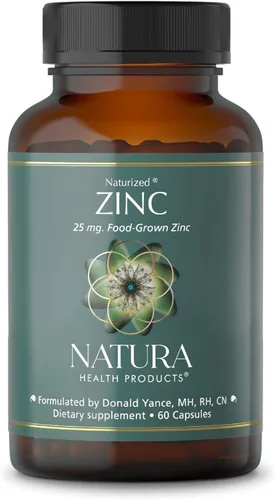 Natura Health Products Suplemento de zinc de 25 mg - Apoya la salud celular y una respuesta inmune saludable - Zinc altamente biodisponible