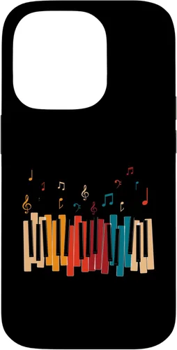 Miniatura 17 de iPhone 11 Pro Notas de Música Teclado Colorido Piano Case