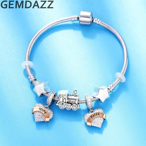 Miniatura 4 de GEMDAZZ Abalorio de plata de ley 925 para madre, padre, hija, hijo, hermana, nana, esposa, marido, abuela, amiga, madrina, hija, ahijada, cuentas