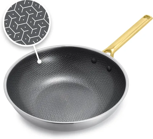 Miniatura 10 de GreenPan Hybrid - Sartén antiadherente de acero inoxidable de 8 pulgadas, sartén de cerámica de tres capas APEX Thermobond sin PFAS, compatible