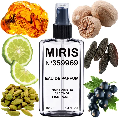 MIRIS nro. 359969 - Perfume para hombre, inspirado en Seduction in Black, Eau de Parfum de larga duración, Spray 3.4 fl oz (100 ml)