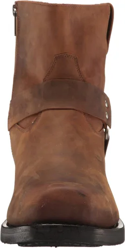 Miniatura 2 de Botas de motocicleta forradas de cuero con arnés de tobillo para, marrón desgastado