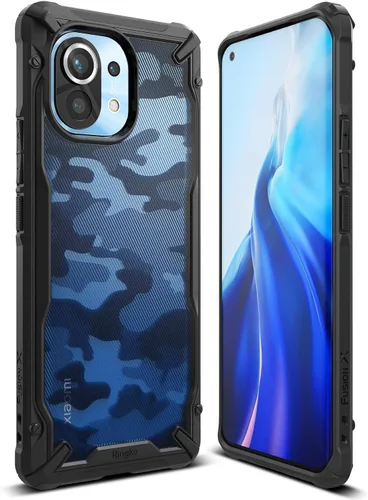 Miniatura 10 de Ringke Fusion-X - Funda compatible con Xiaomi Mi 11, diseño de protección de bordes resistente a los arañazos, color azul espacial Azul (Space Blue)