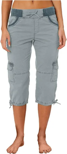 Miniatura 2 de Pantalones capri tipo cargo para mujer, ligeros, de secado rápido, atléticos, para verano, casuales, con bolsillos