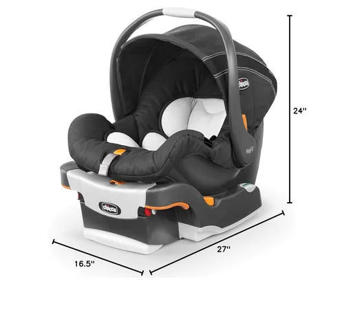 Miniatura 10 de Chicco KeyFit - Asiento y base de automóvil infantil Asiento trasero para bebés de 4 a 22 libras Incluye soporte para cabeza y cuerpo Encore