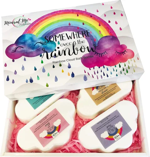 Bombas de baño para niños, bombas de baño mágicas naturales y orgánicas con manteca de karité hidratante y aceites naturales, 4 bombas de baño