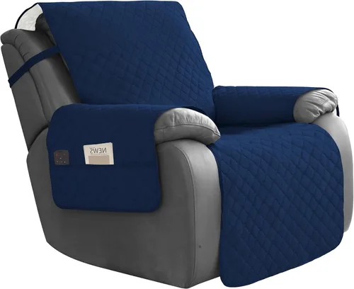 Miniatura 42 de Easy-Going Funda impermeable para sillón reclinable de gran tamaño con bolsillo, 1 funda de sofá reversible para sillón reclinable, protector