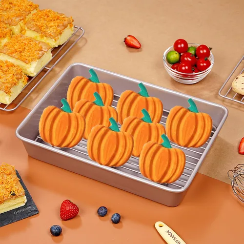 Miniatura 4 de Paquete de 2 moldes de silicona para pastel de calabaza, moldes de silicona para pastel de calabaza, moldes de chocolate de Acción de Gracias, 12