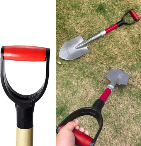 Miniatura 5 de Auniwaig Pala con mango de pala, mango de agarre D, mango de pala de nieve de PVC de 1-1/4 pulgadas de diámetro interior de 1.260 in, pala de nieve