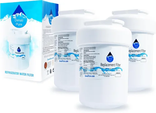 Denali Pure Paquete de 3 filtros de agua de repuesto para refrigerador GE GSHL5KGXGCLS - Compatible con cartucho de filtro de agua GE MWF, MWFP