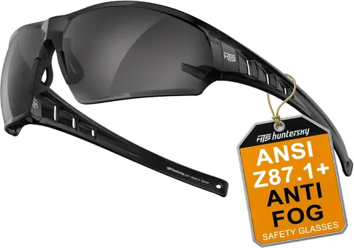 Miniatura 12 de HTS HUNTERSKY Anteojos de seguridad antivaho ANSI Z87.1, tamaño pequeño, protección para laboratorio de ciclismo de pickleball S241 antivaho